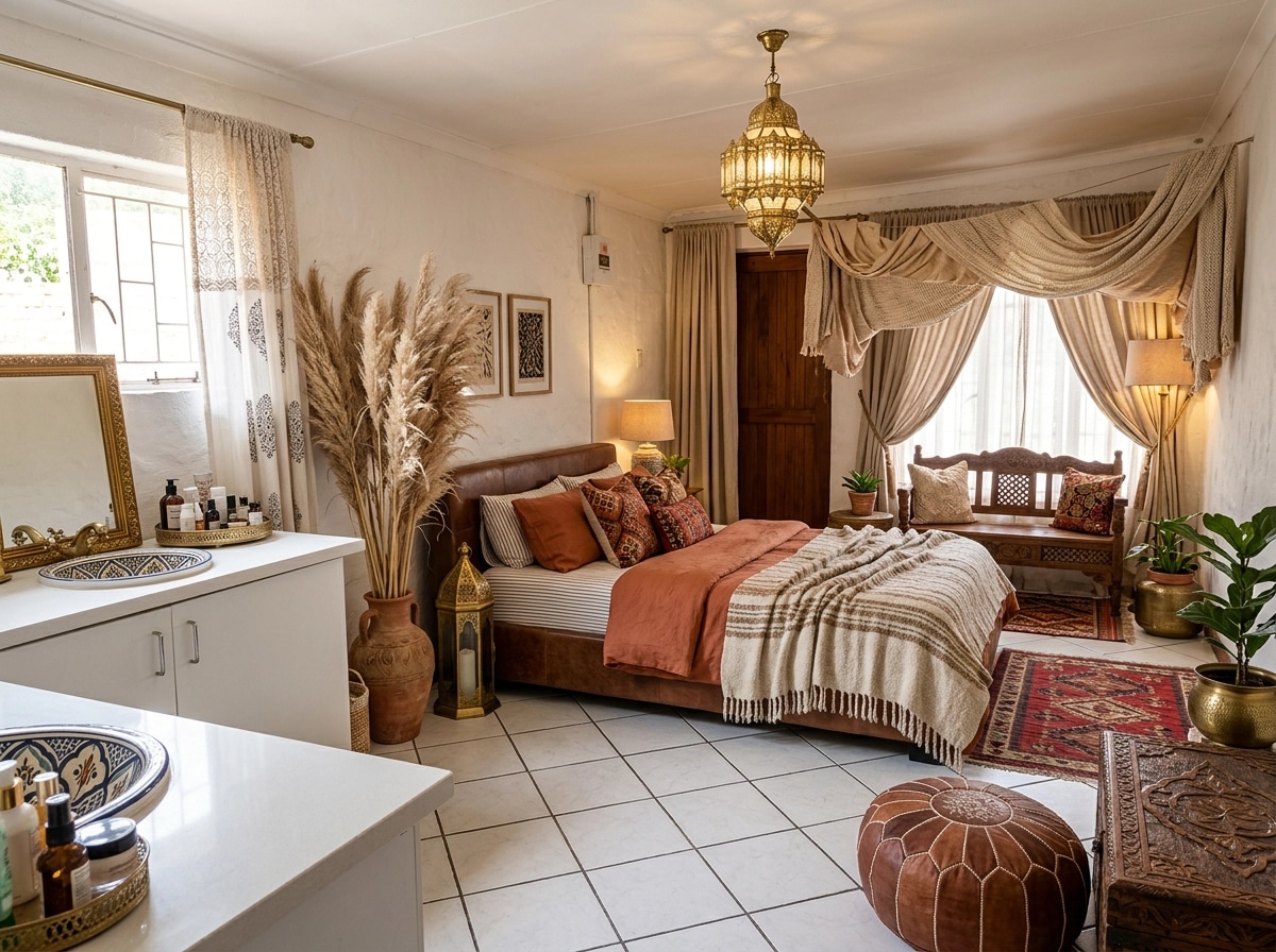 Bohemian Bedroom design — interior photo by GenRoom AI