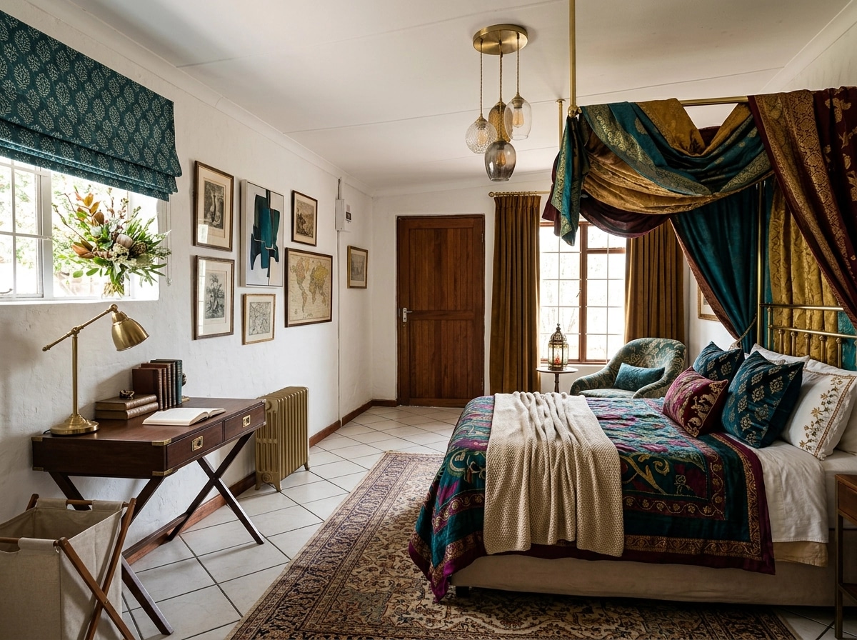 Design d'interni in stile Eclectic — Camera da letto di GenRoom AI