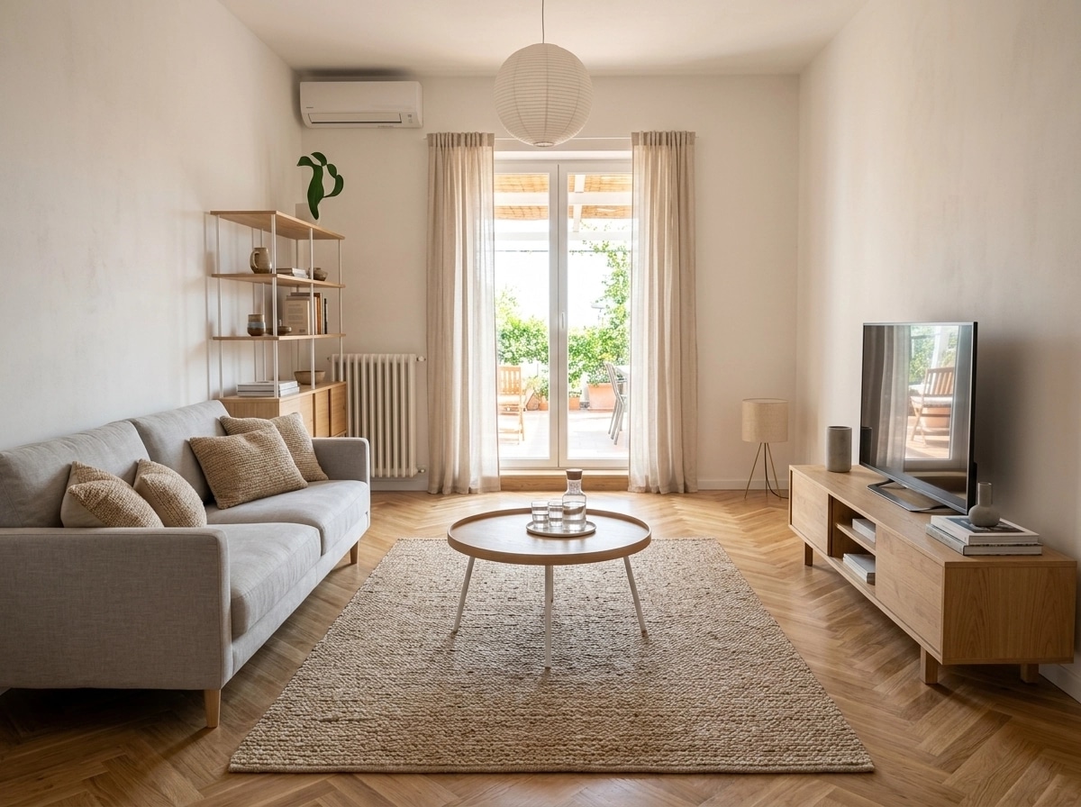 Interior design in Scandinavian style — Living Room by GenRoom AI