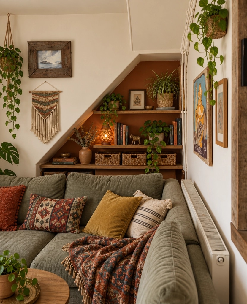 Interior design in Bohemian style — Living Room by GenRoom AI