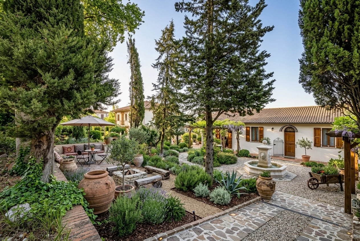 Mediterranean Yard Yard design — yard photo by GenRoom AI