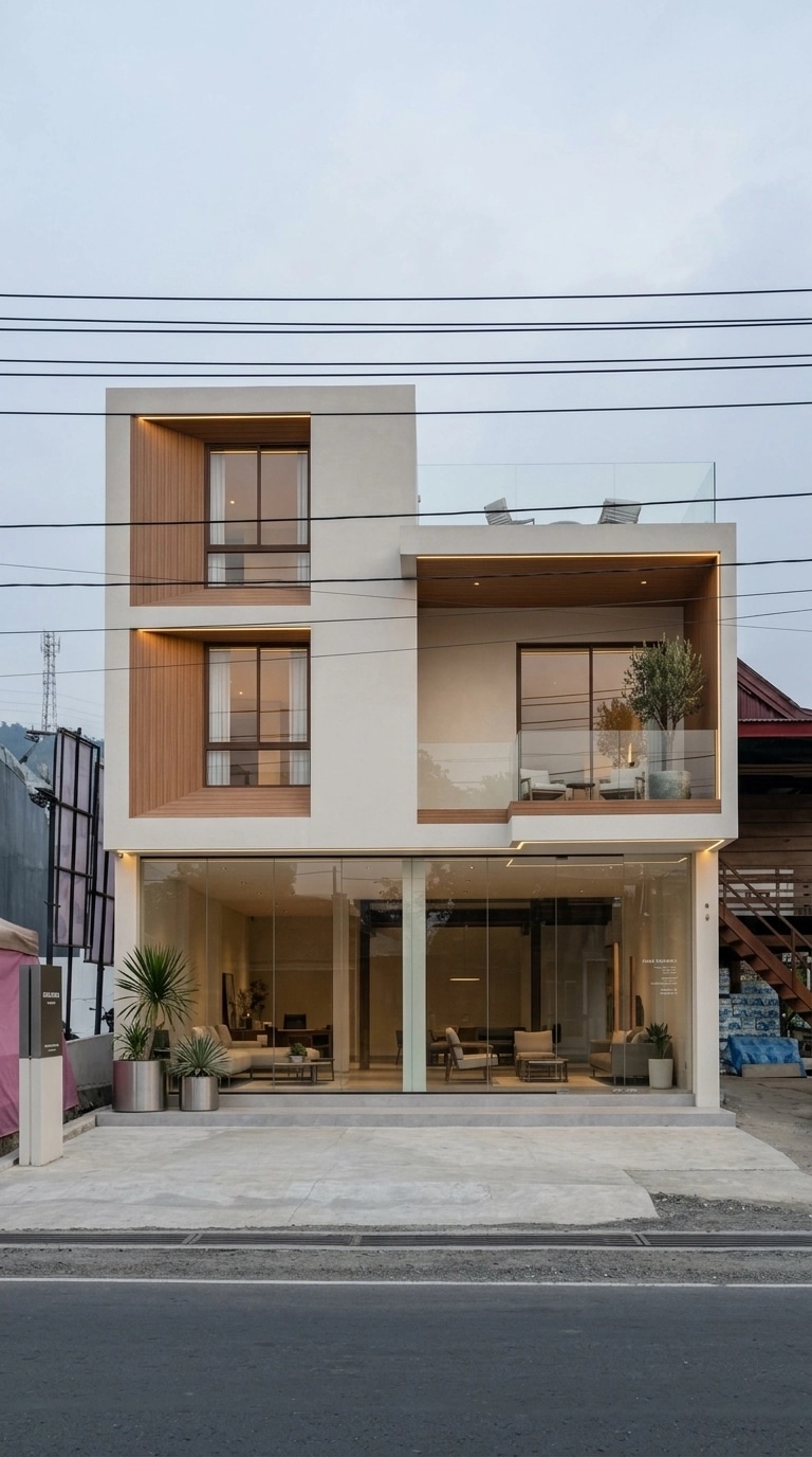 Minimalist Facade Facade design — facade photo by GenRoom AI