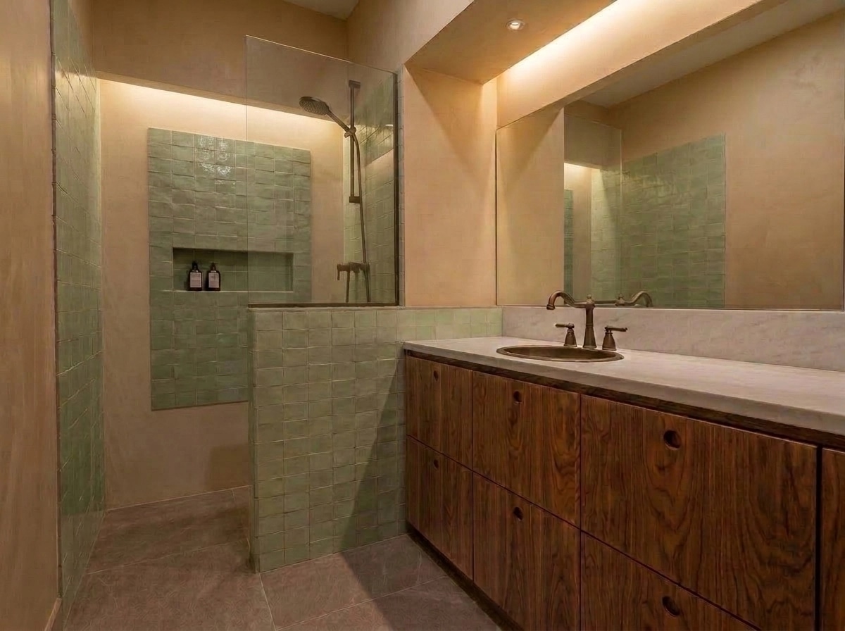 Bathroom interior in no_style style — photo by GenRoom AI