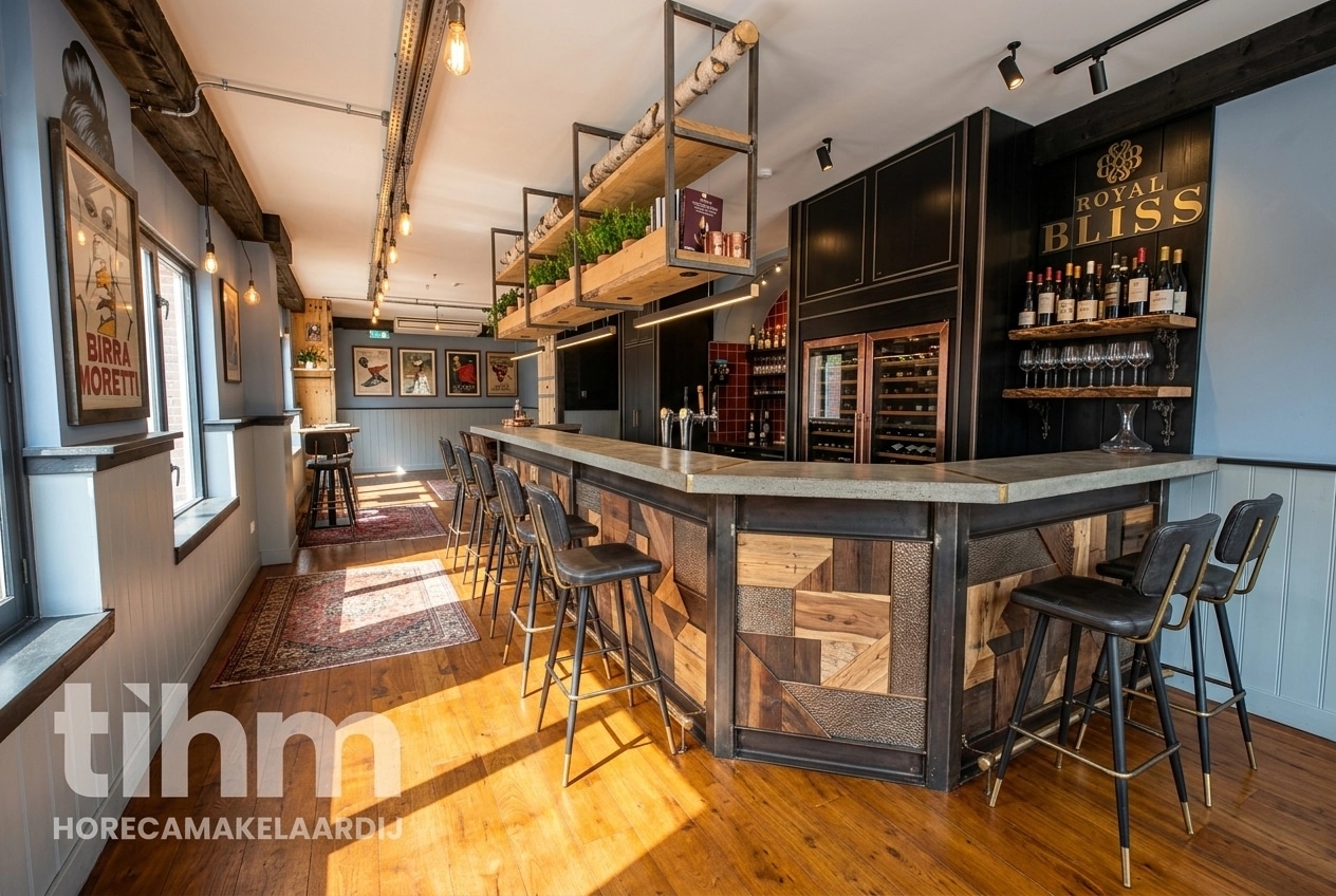 Interior design in Loft / Industrial style — bar by GenRoom AI