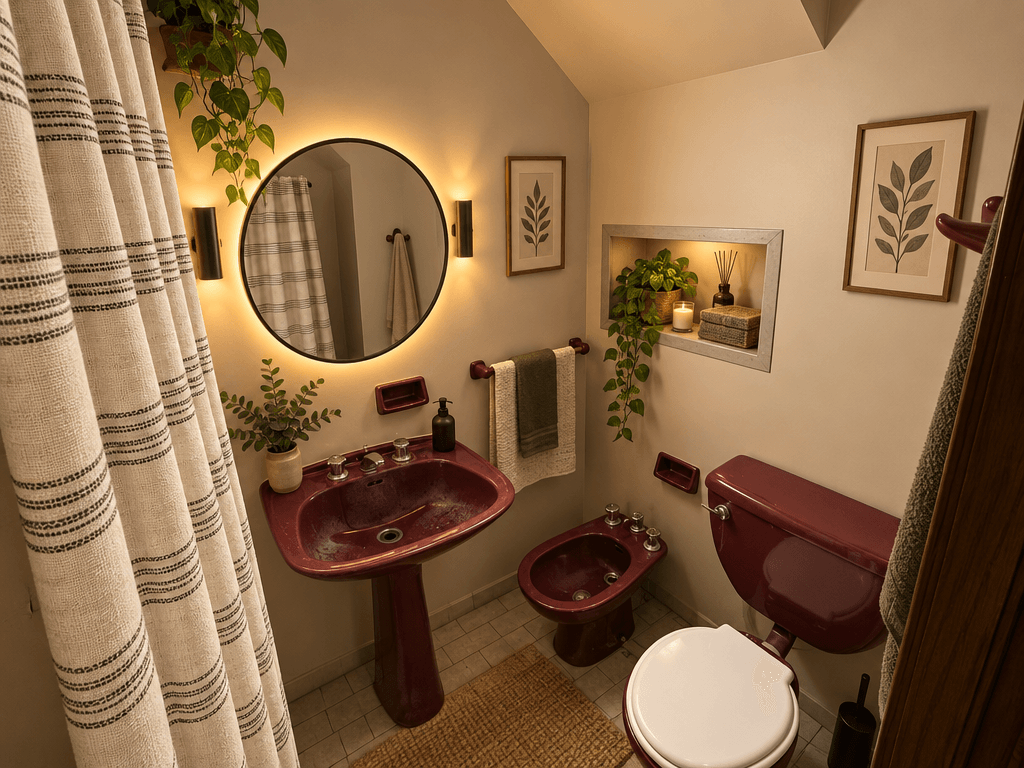 التصميم الداخلي بنمط Minimalism — الحمام من GenRoom AI