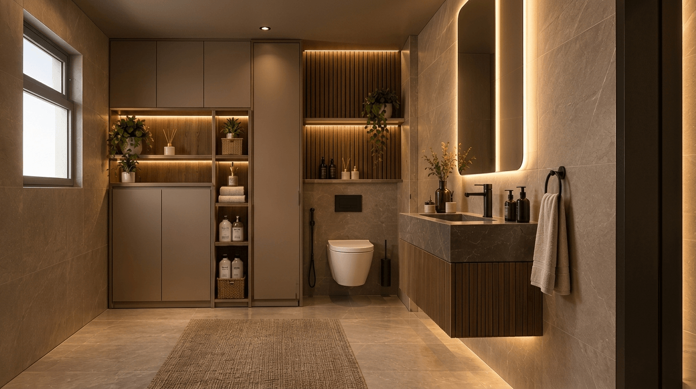 Bathroom interior in no_style style — photo by GenRoom AI