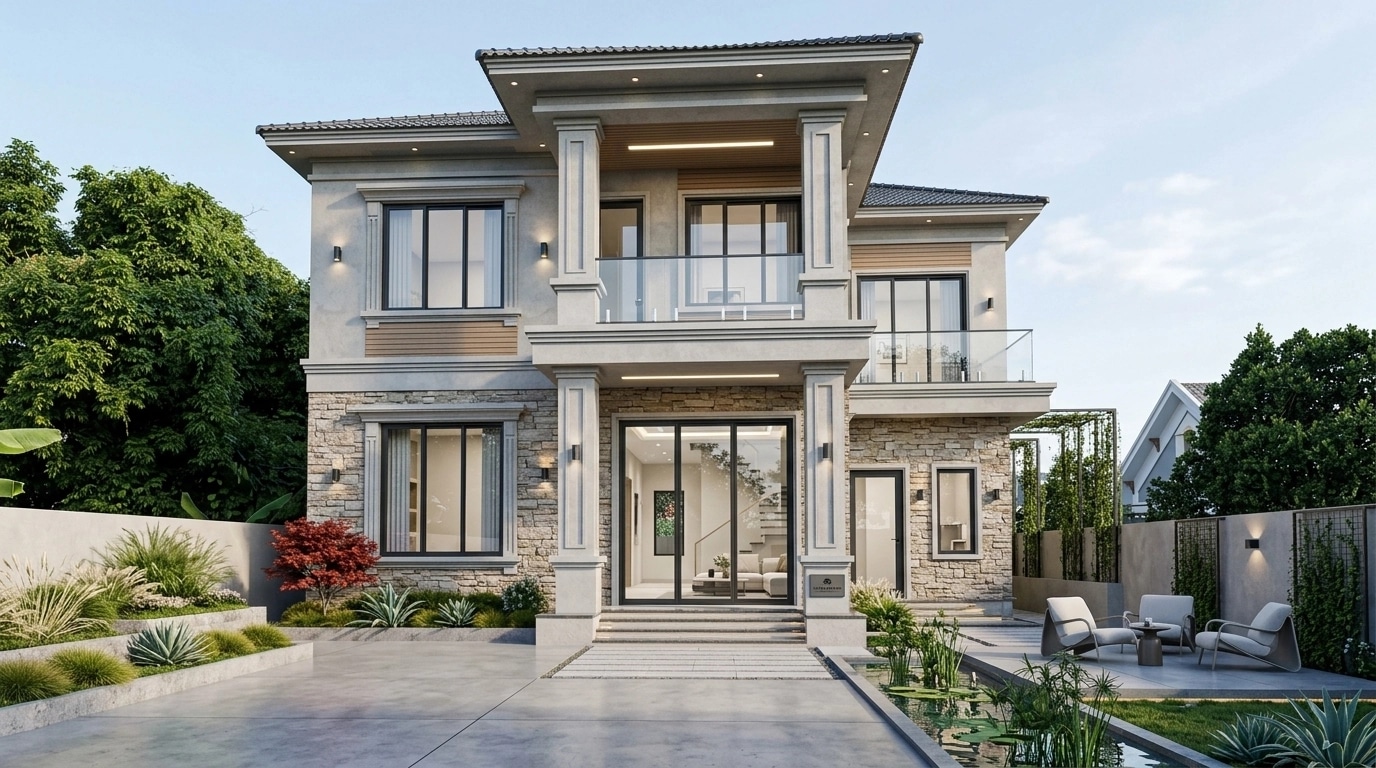 Facade design in Contemporary Facade style — Facade by GenRoom AI
