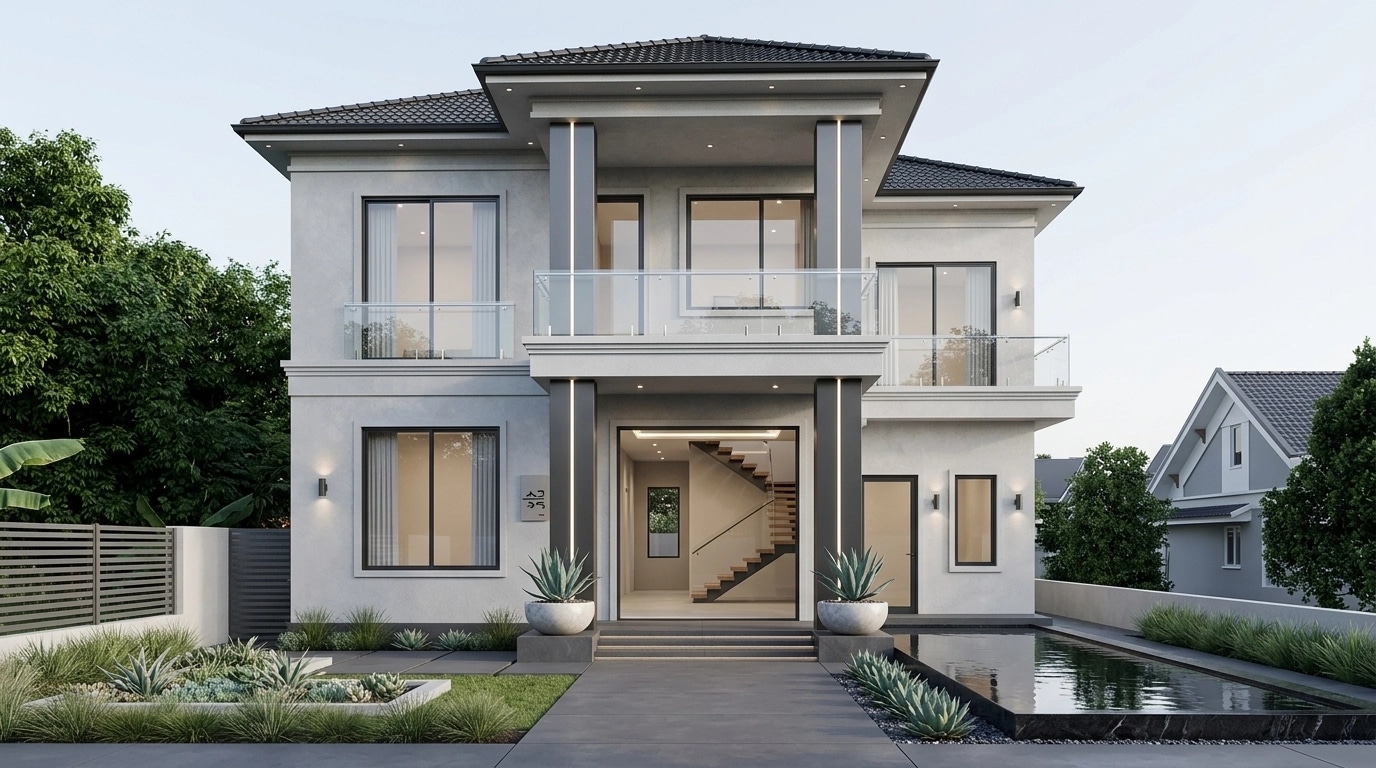 Facade design in Minimalist Facade style — Facade by GenRoom AI