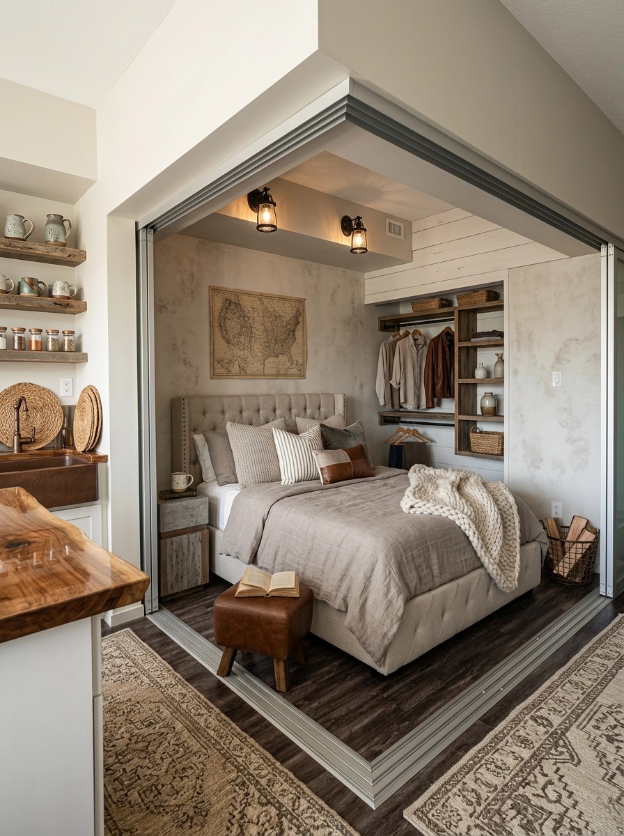Modern Farmhouse Bedroom design — interior photo by GenRoom AI