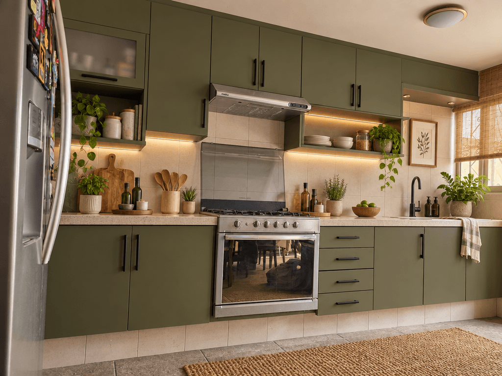 Kitchen interior in Contemporary style — photo by GenRoom AI