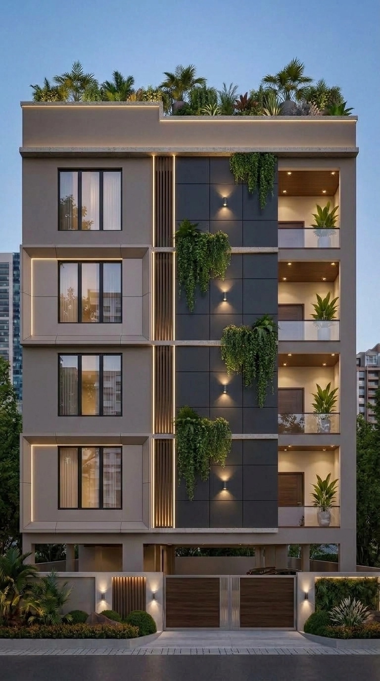 Contemporary Facade Facade design — facade photo by GenRoom AI