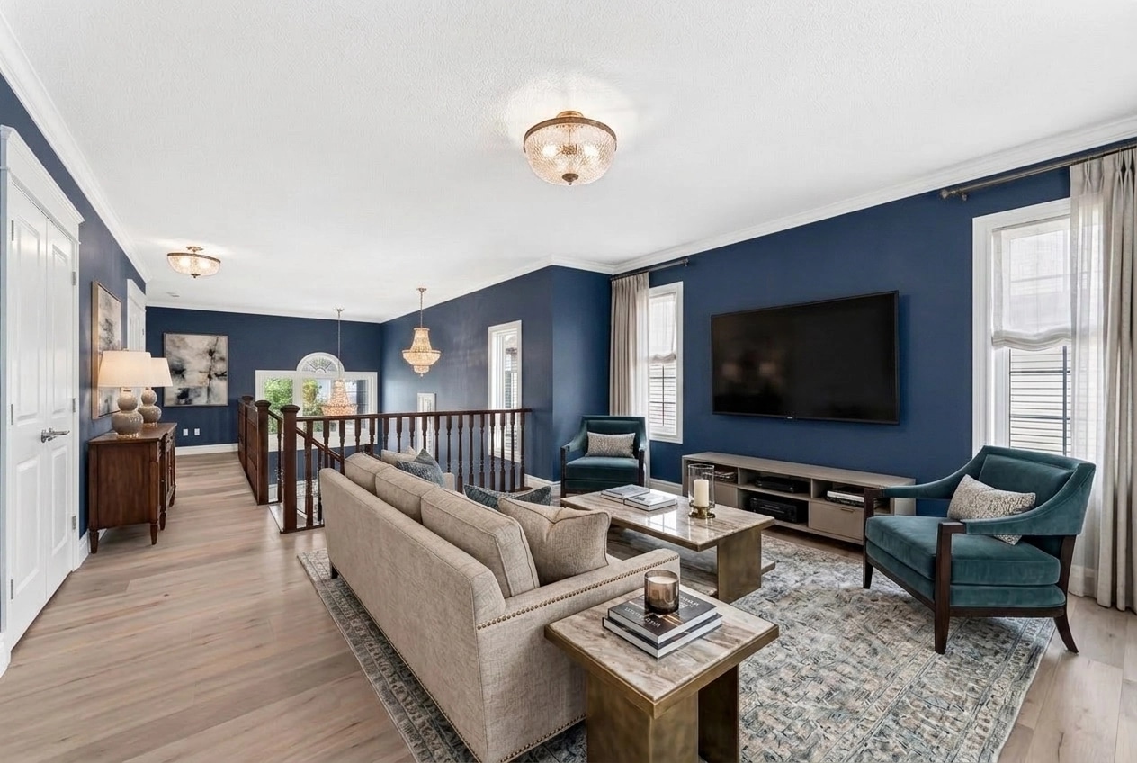 Transitional Living Room design — interior photo by GenRoom AI