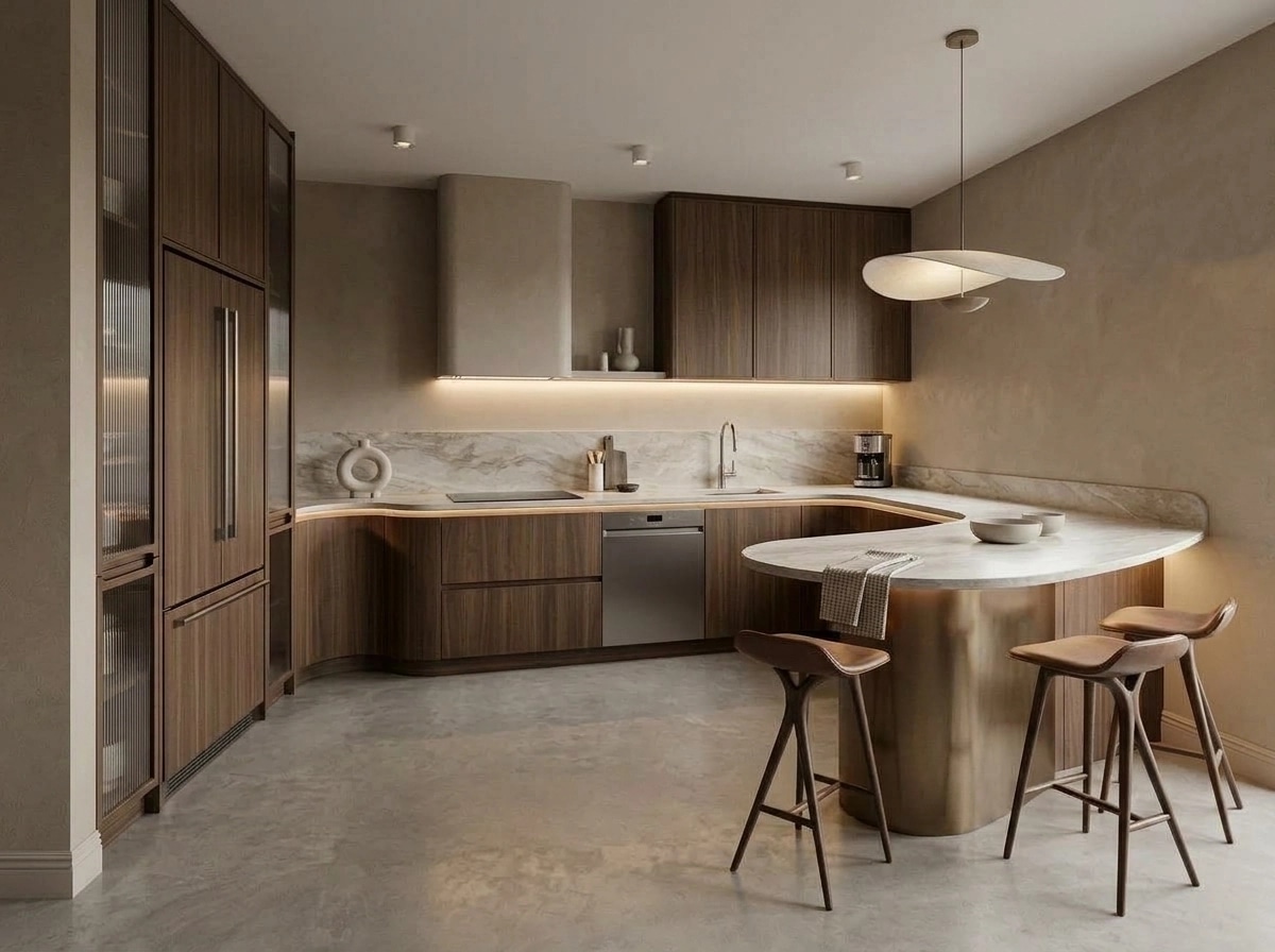 Kitchen interior in Contemporary style — photo by GenRoom AI
