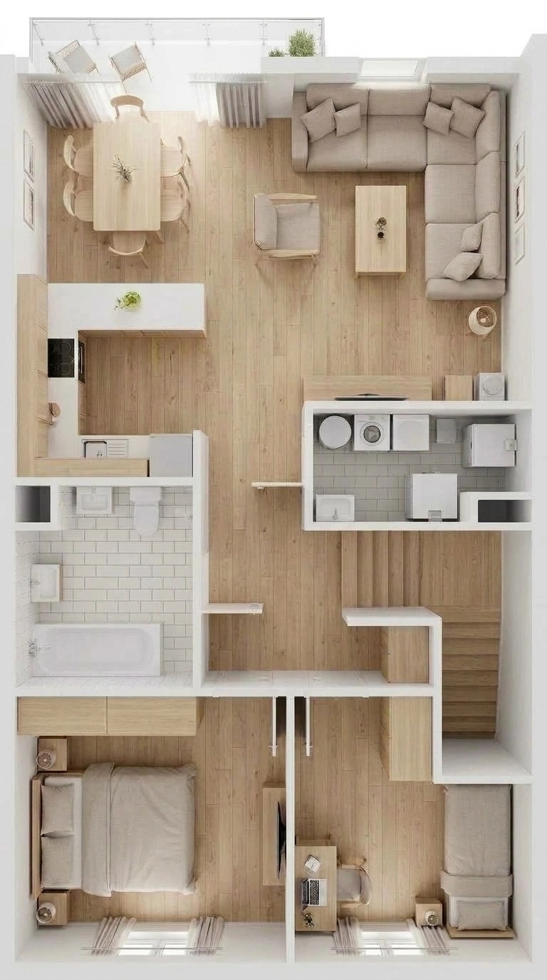 Scandinavian Living Room design — interior photo by GenRoom AI