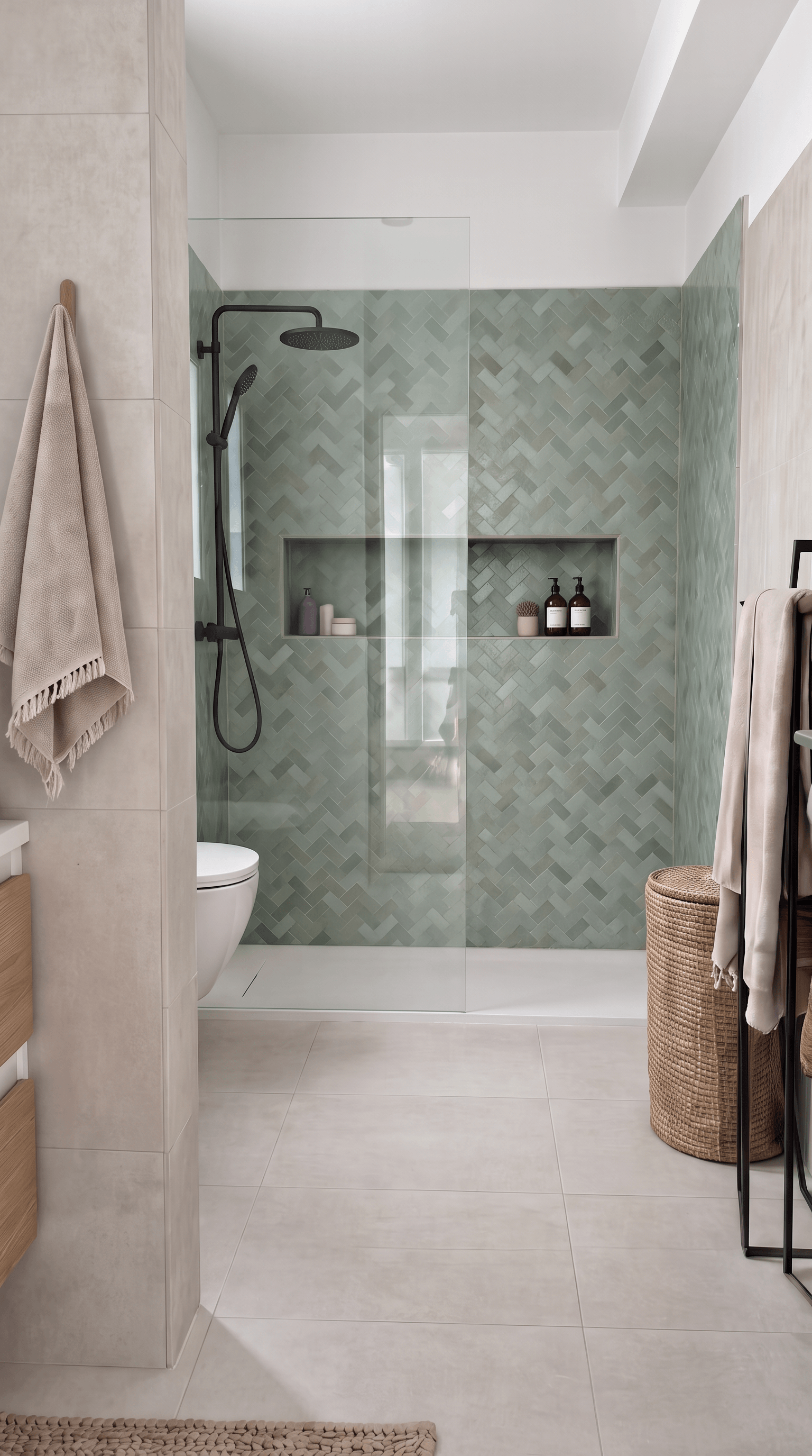 Contemporary Bathroom design — interior photo by GenRoom AI