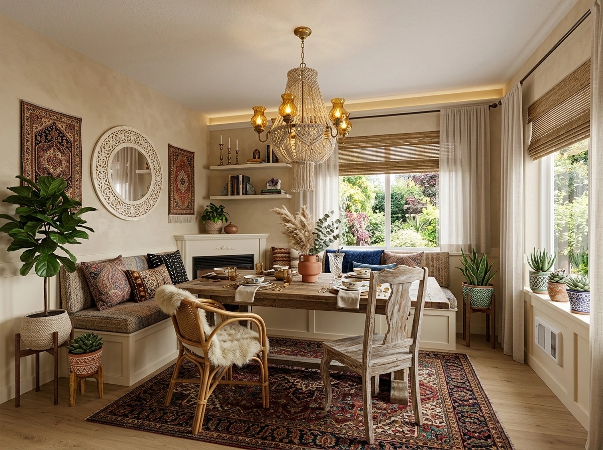 Design d'intérieur en style Bohemian — dining_room par GenRoom AI