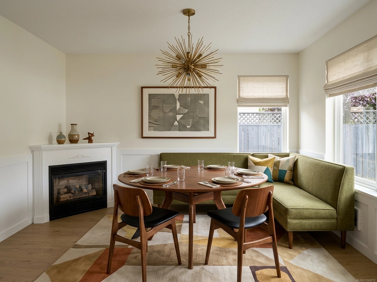 Design d'intérieur en style Mid-Century Modern — dining_room par GenRoom AI