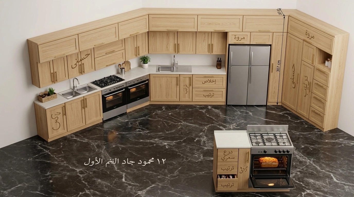 Kitchen interior in no_style style — photo by GenRoom AI