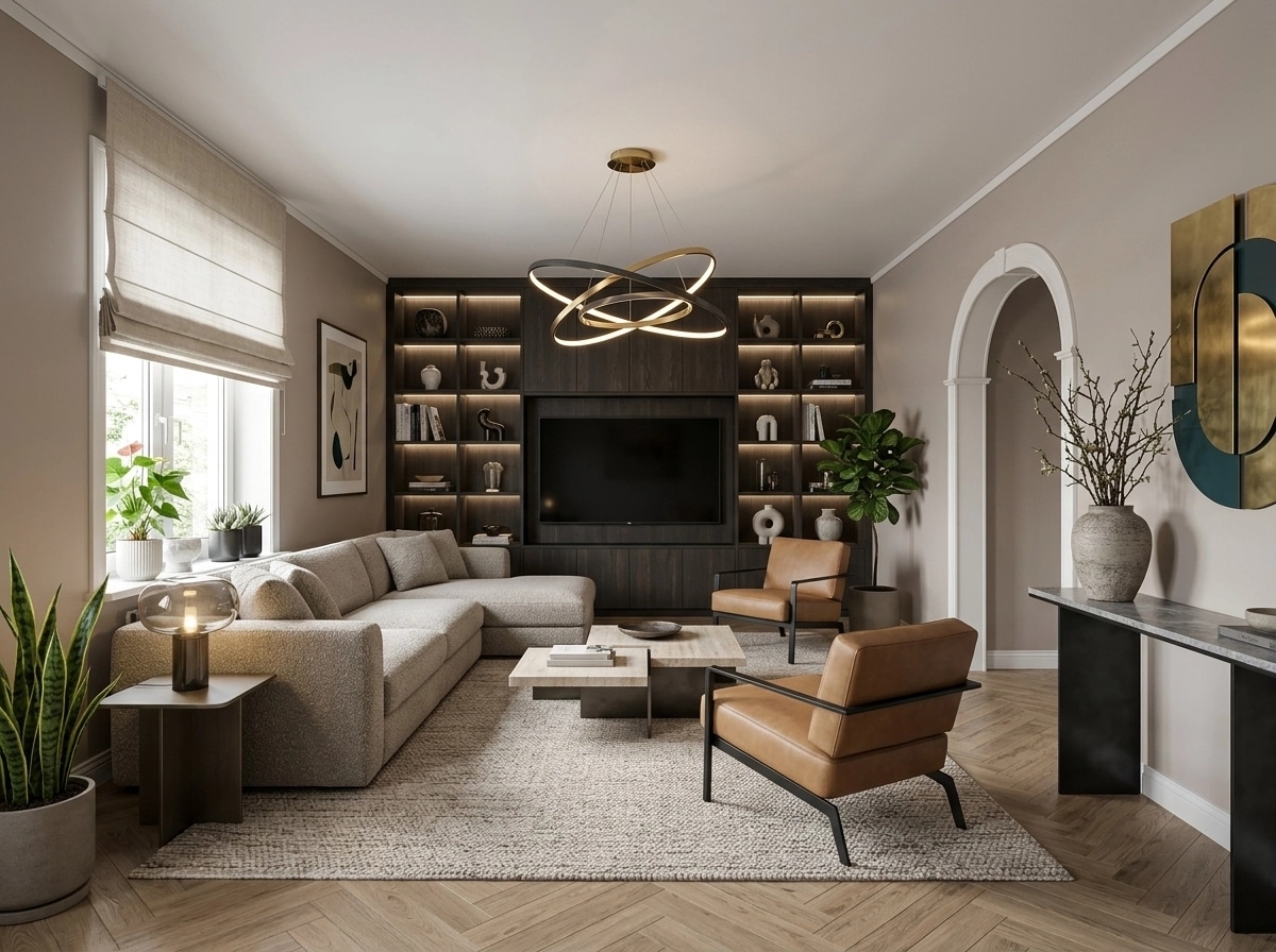 Interior design in Contemporary style — Living Room by GenRoom AI