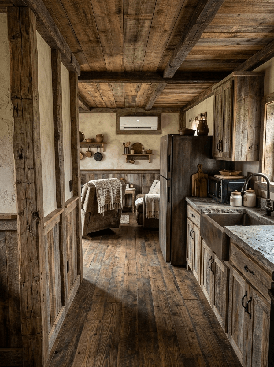 Interyer dizayni — Rustic uslubi — GenRoom AI tomonidan Oshxona