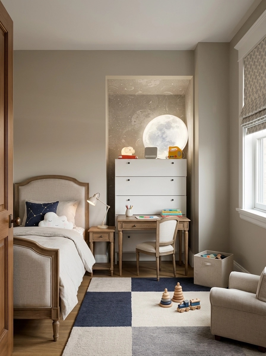 Interior design in Transitional style — Kids Room by GenRoom AI