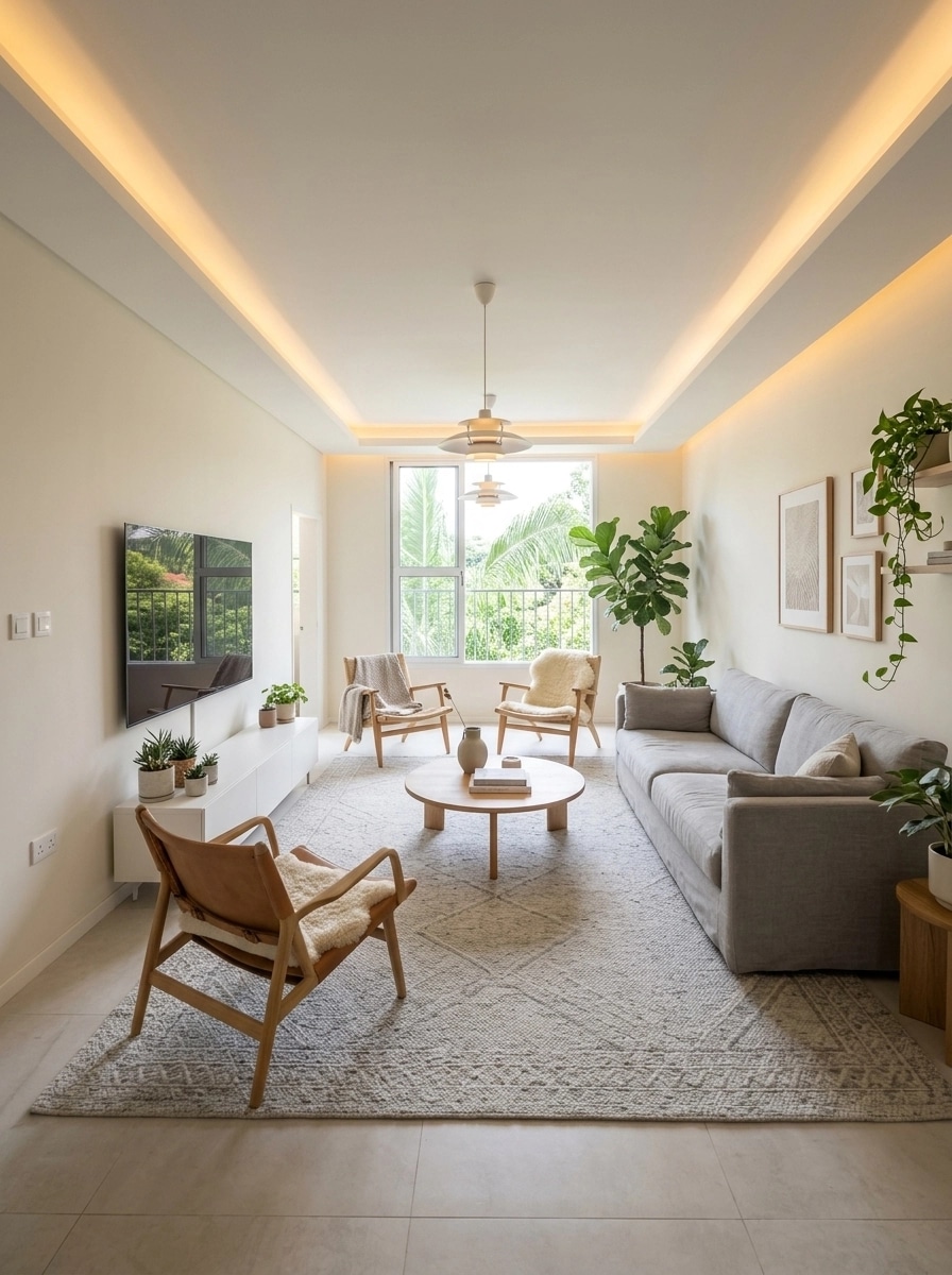 Scandinavian Living Room design — interior photo by GenRoom AI
