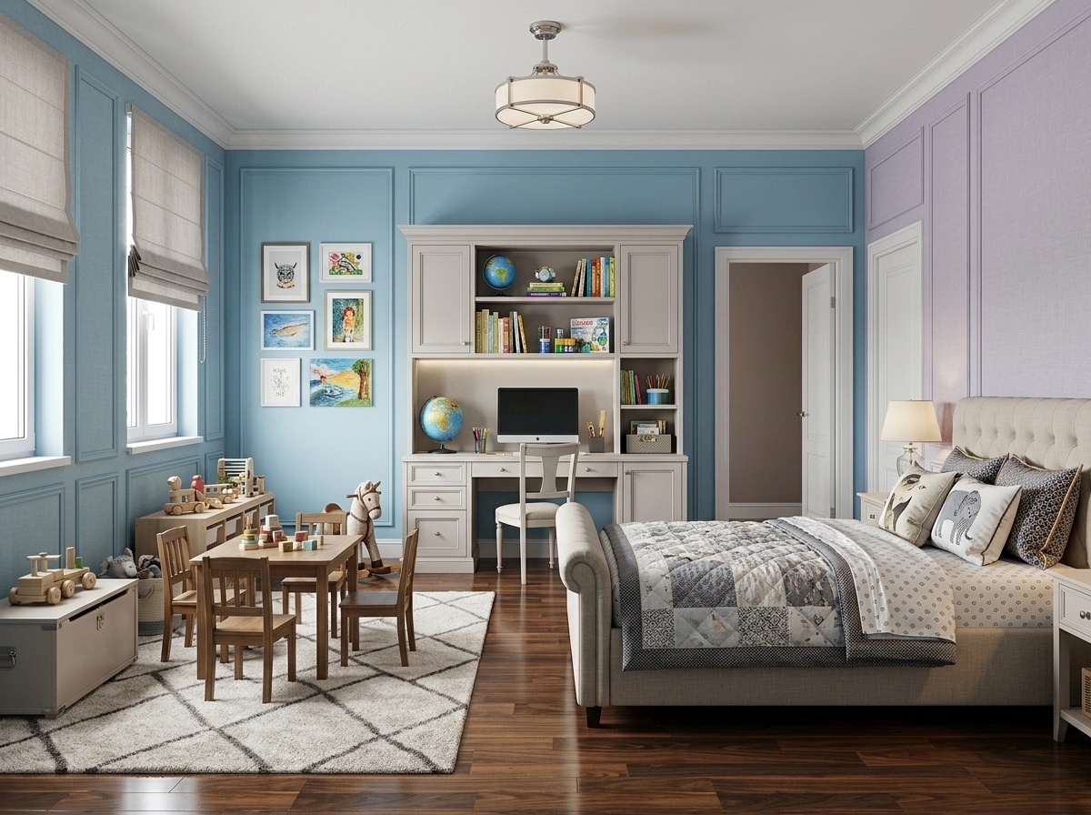Interior design in Transitional style — Kids Room by GenRoom AI