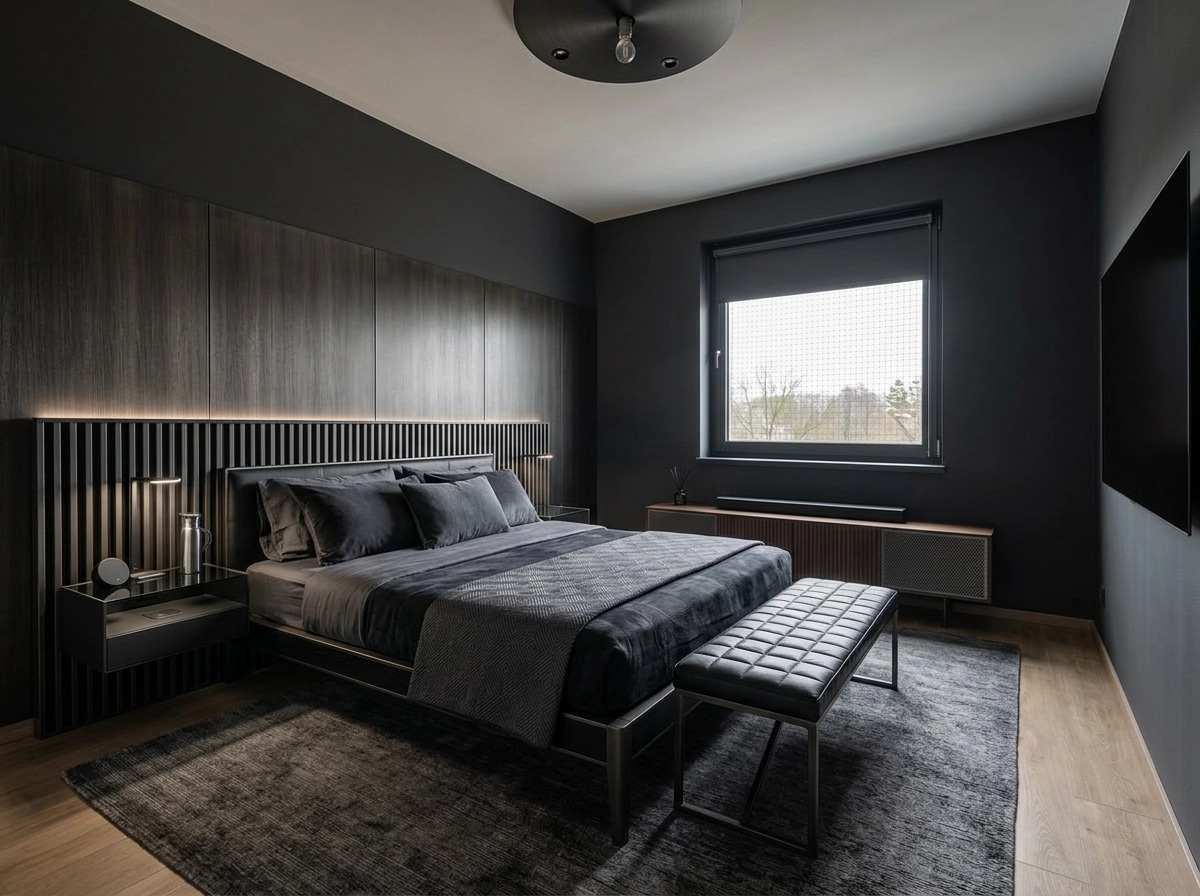 Interior design in Blacktec style — Bedroom by GenRoom AI