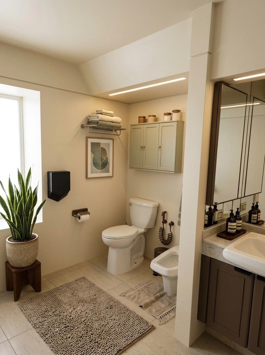 Bathroom interior in Contemporary style — photo by GenRoom AI
