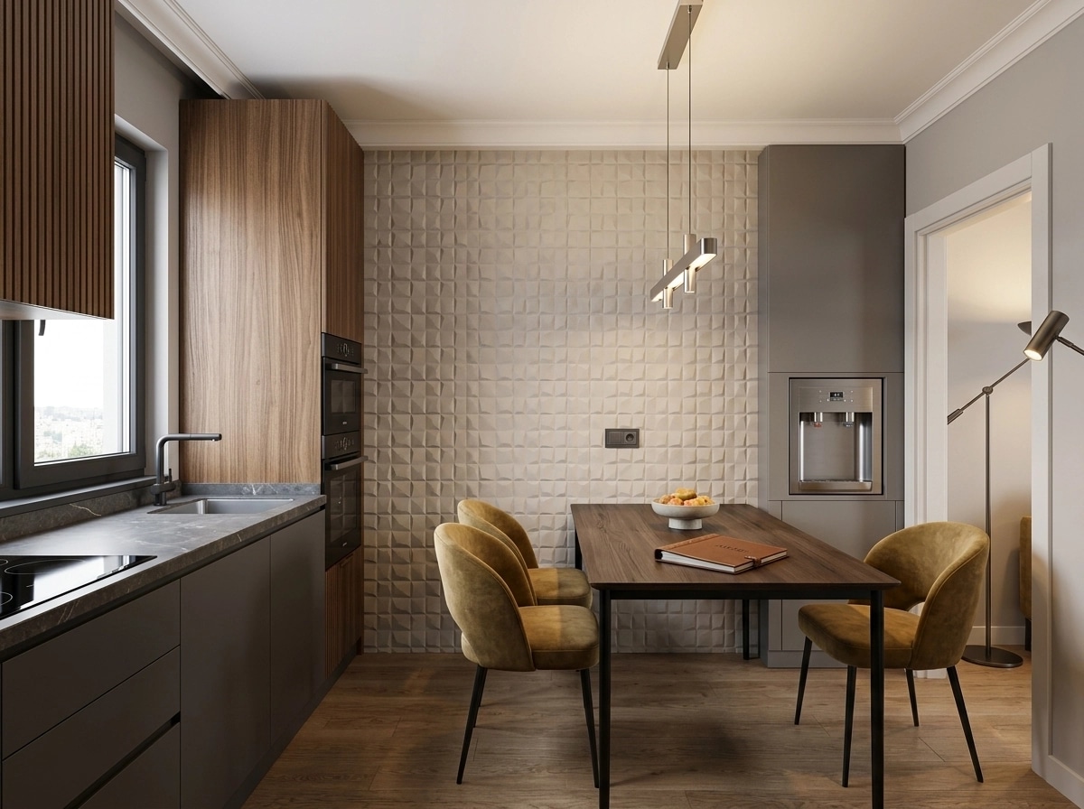 Interior design in Contemporary style — Kitchen by GenRoom AI