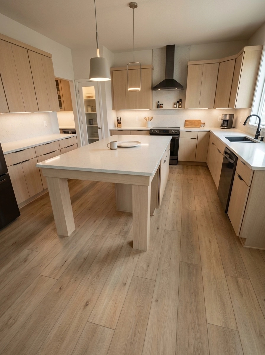 Minimalism Kitchen design — interior photo by GenRoom AI