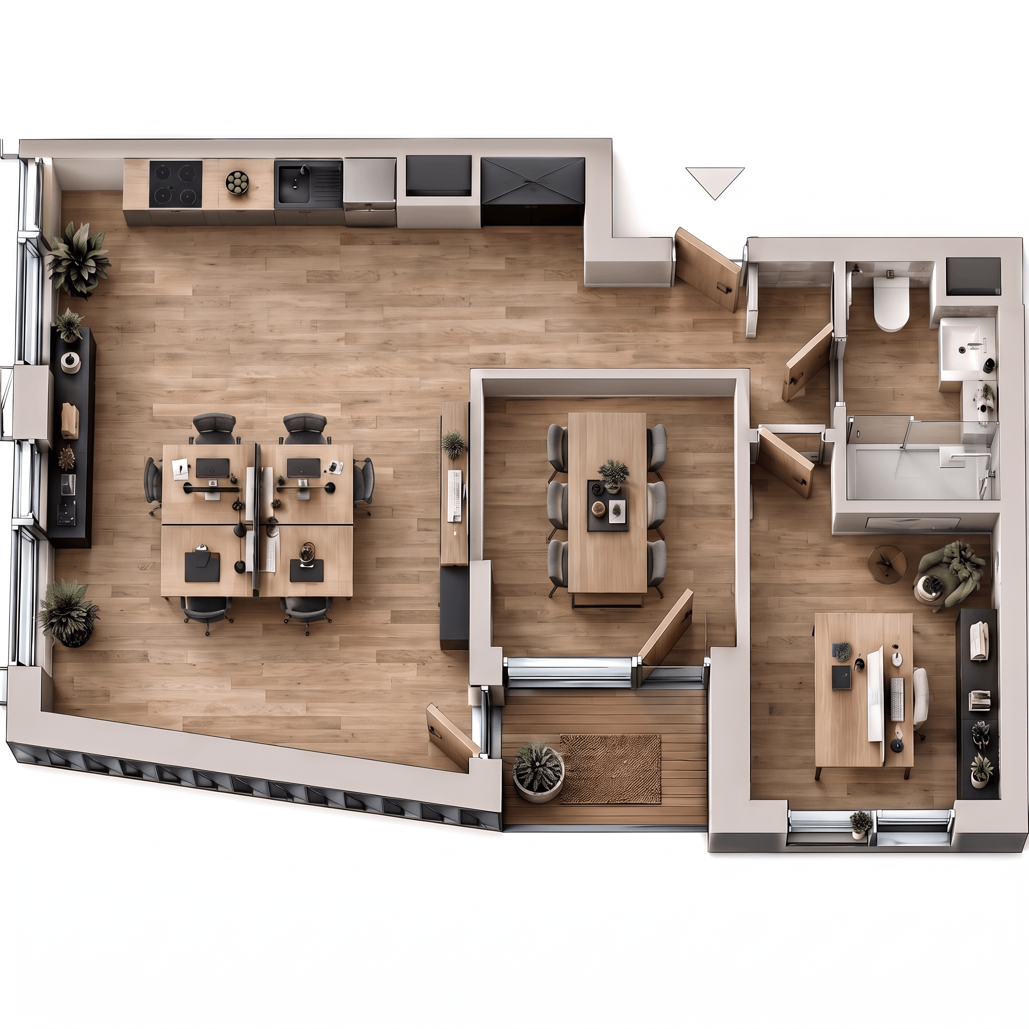 Interior design in Contemporary style — Living Room by GenRoom AI