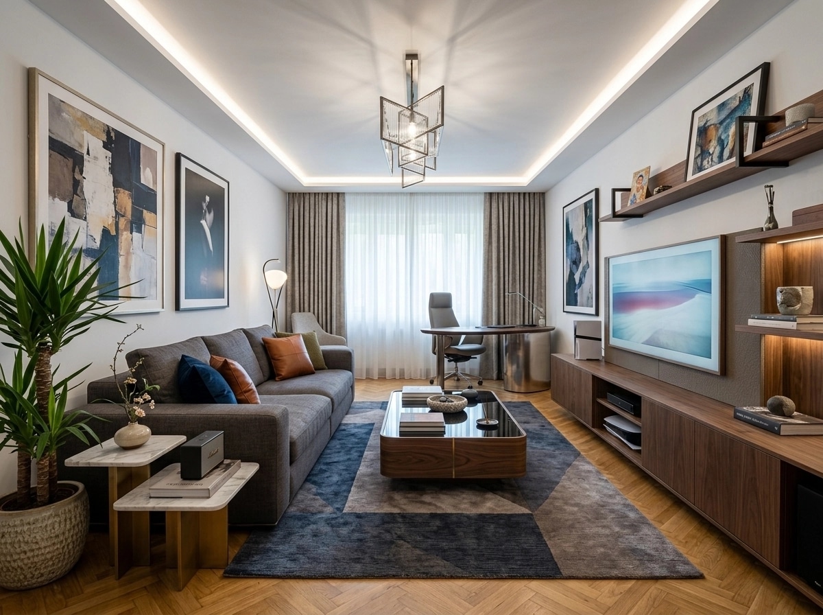 Interior design in Contemporary style — Living Room by GenRoom AI