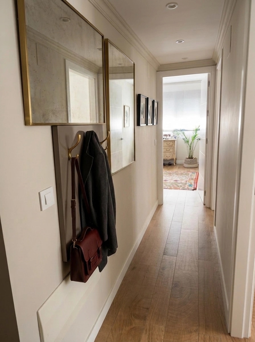 Transitional Hallway design — interior photo by GenRoom AI