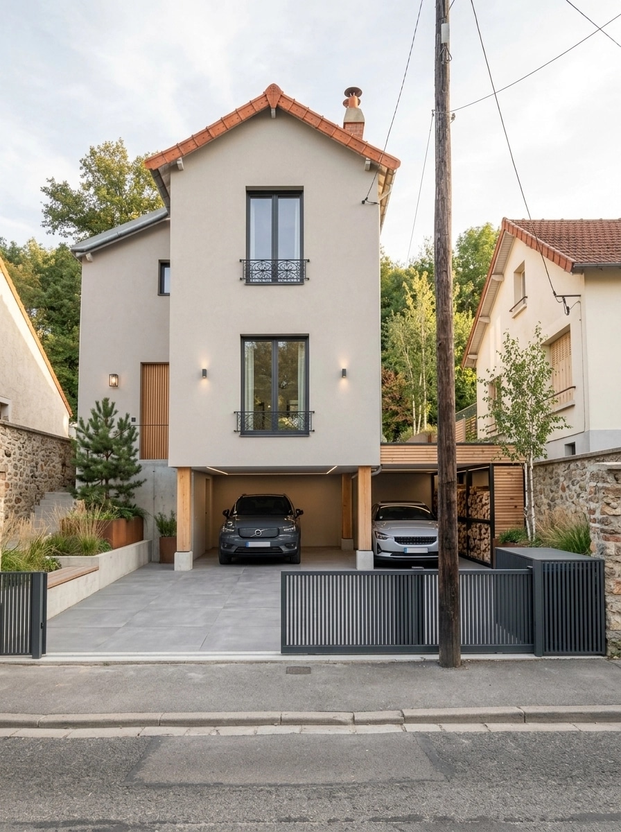 Scandinavian Facade Facade design — facade photo by GenRoom AI