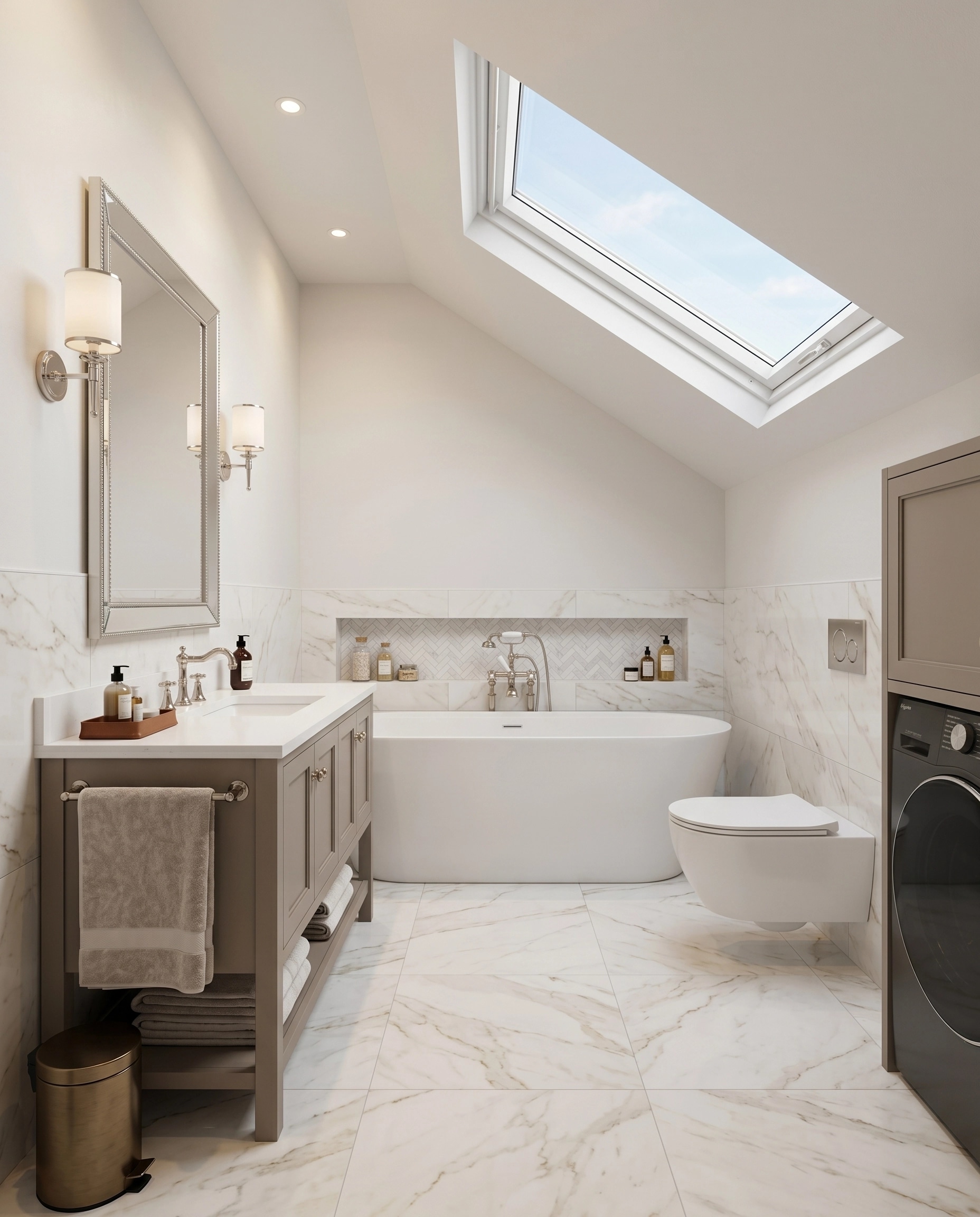 Interior design in Transitional style — Bathroom by GenRoom AI