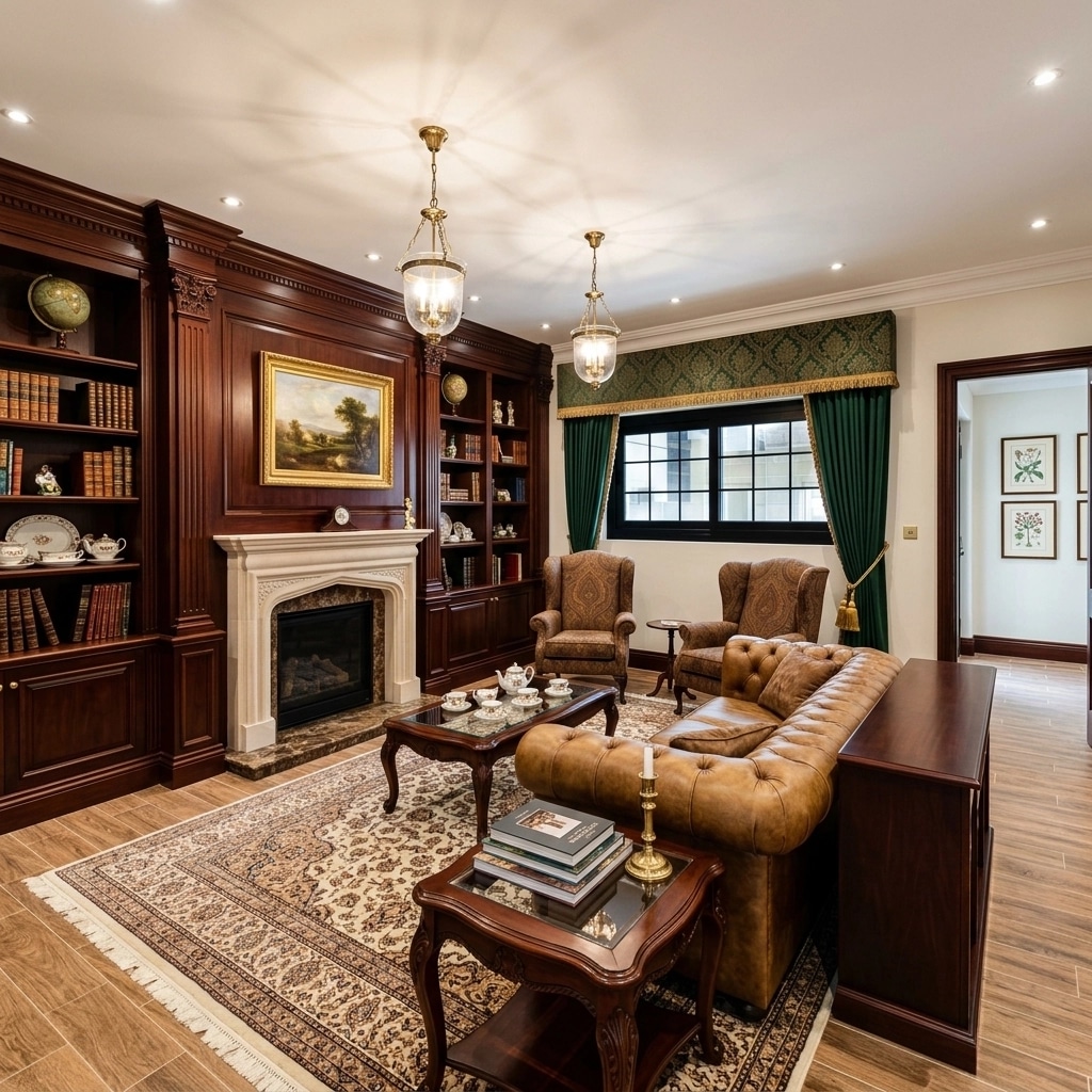 Interior design in British style — Living Room by GenRoom AI