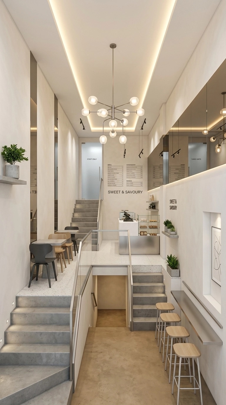 Interior design in Minimalism style — restaurant by GenRoom AI