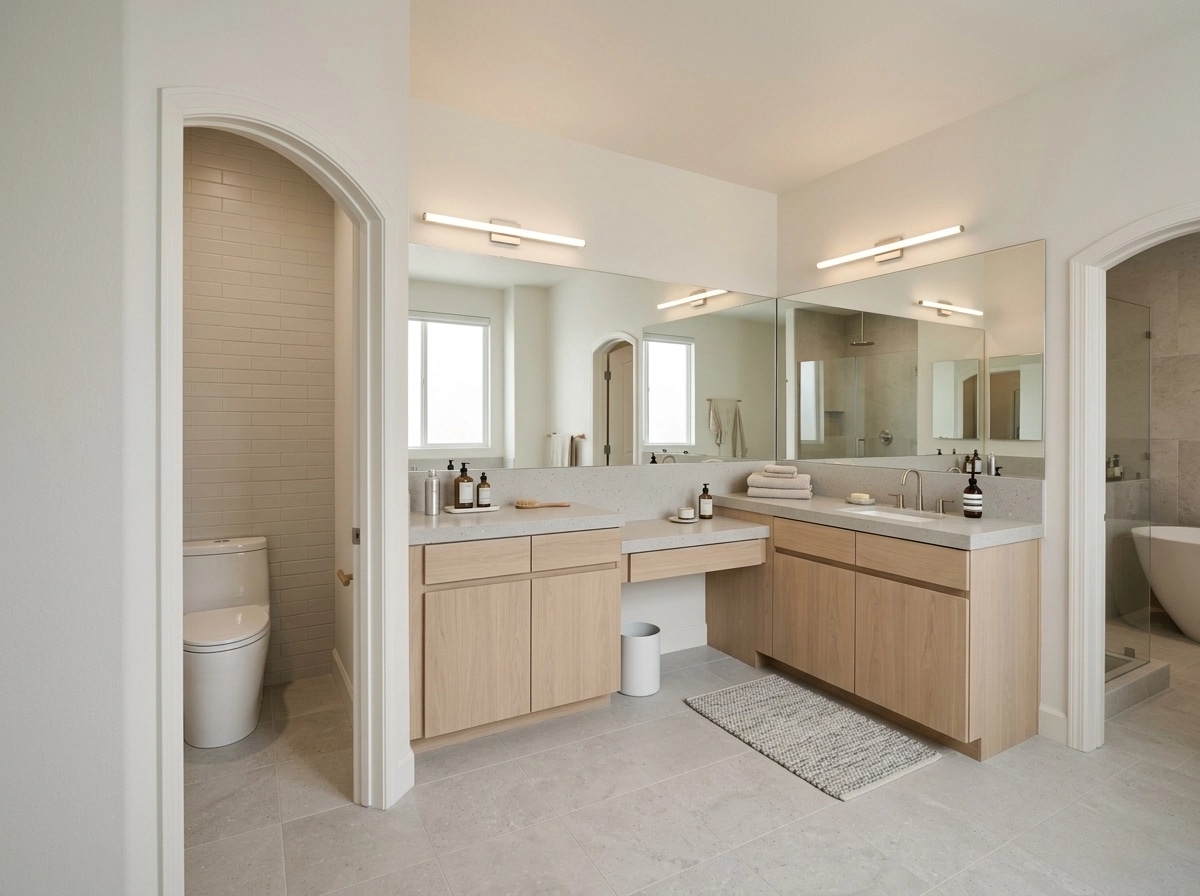 Interior design in Scandinavian style — Bathroom by GenRoom AI