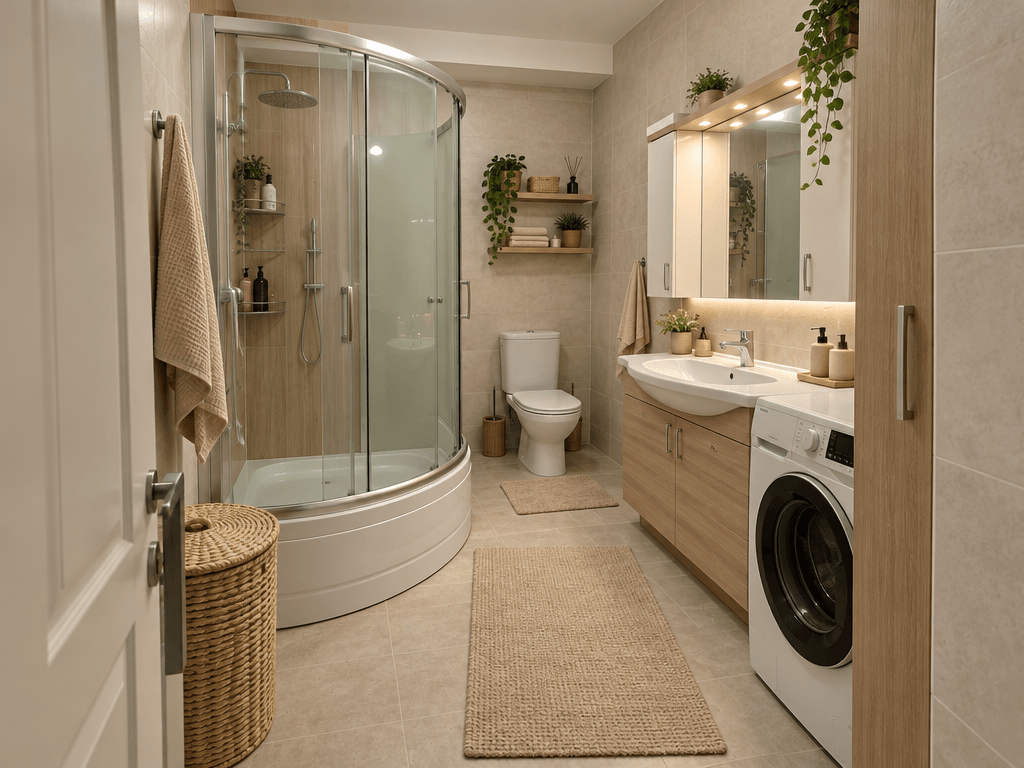 Interior design in Scandinavian style — Bathroom by GenRoom AI