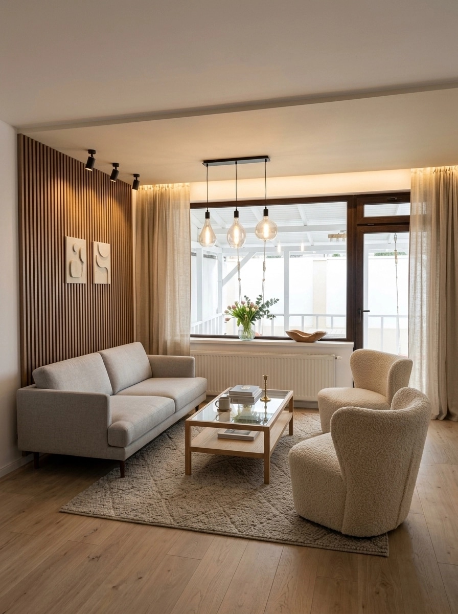 Scandinavian Living Room design — interior photo by GenRoom AI