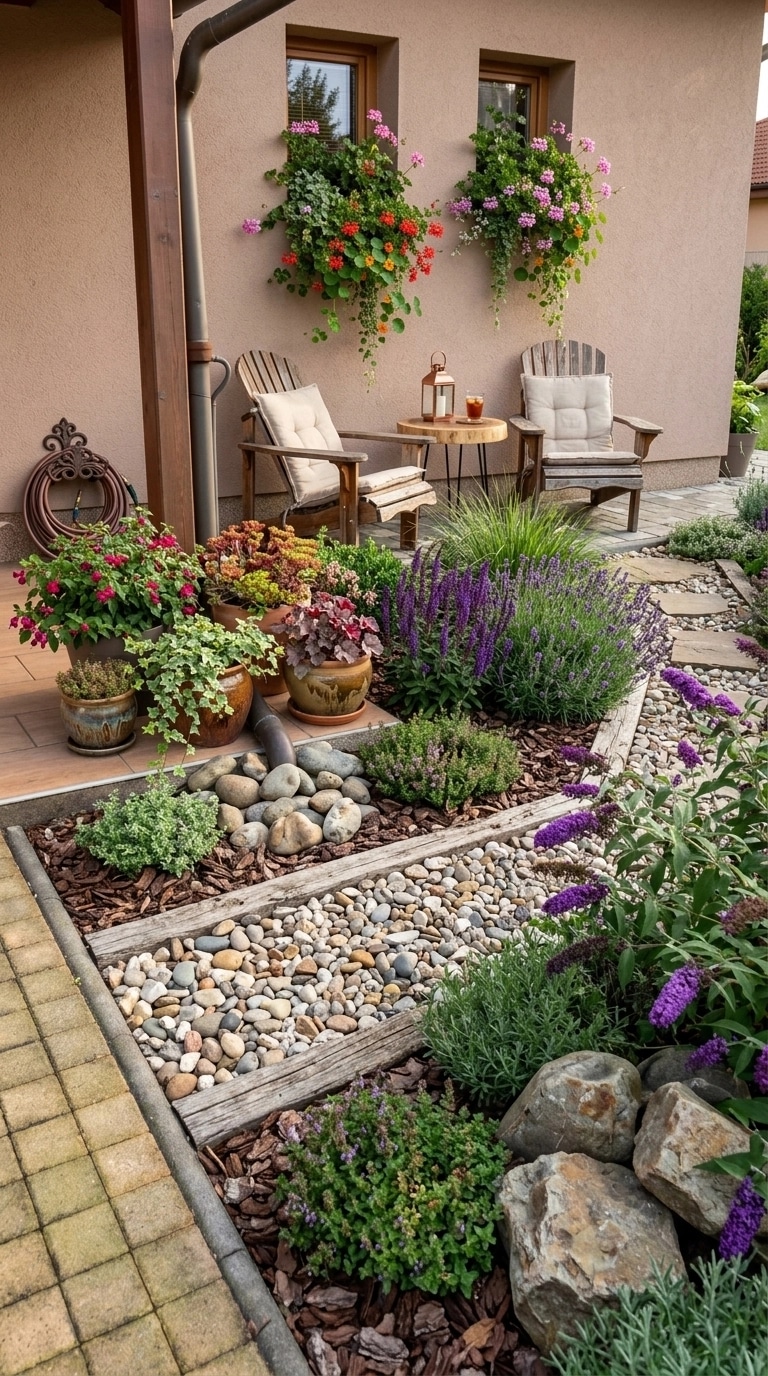 Country Rustic Garden Yard design — yard photo by GenRoom AI