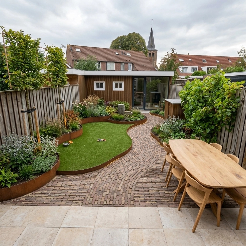 Landscape design in Eco Natural Garden style — Yard by GenRoom AI