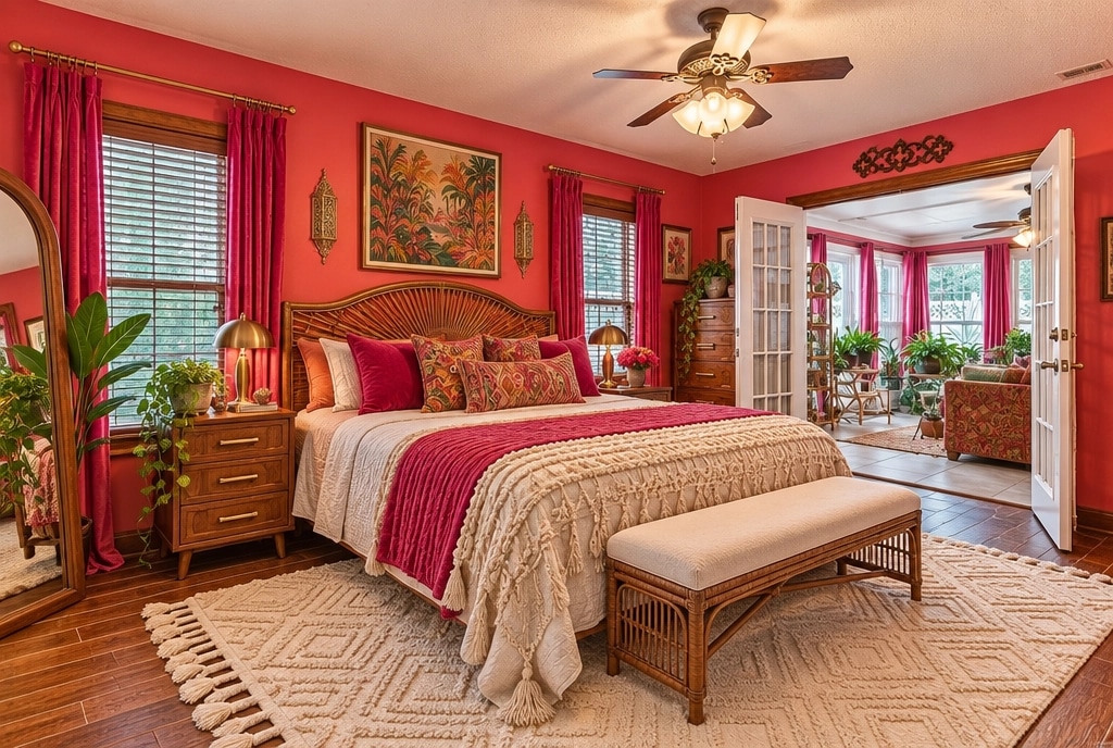 Interior design in Bohemian style — Bedroom by GenRoom AI