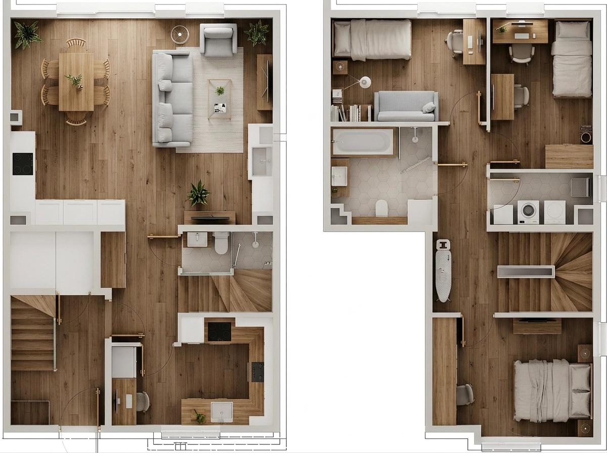 Scandinavian Living Room design — interior photo by GenRoom AI