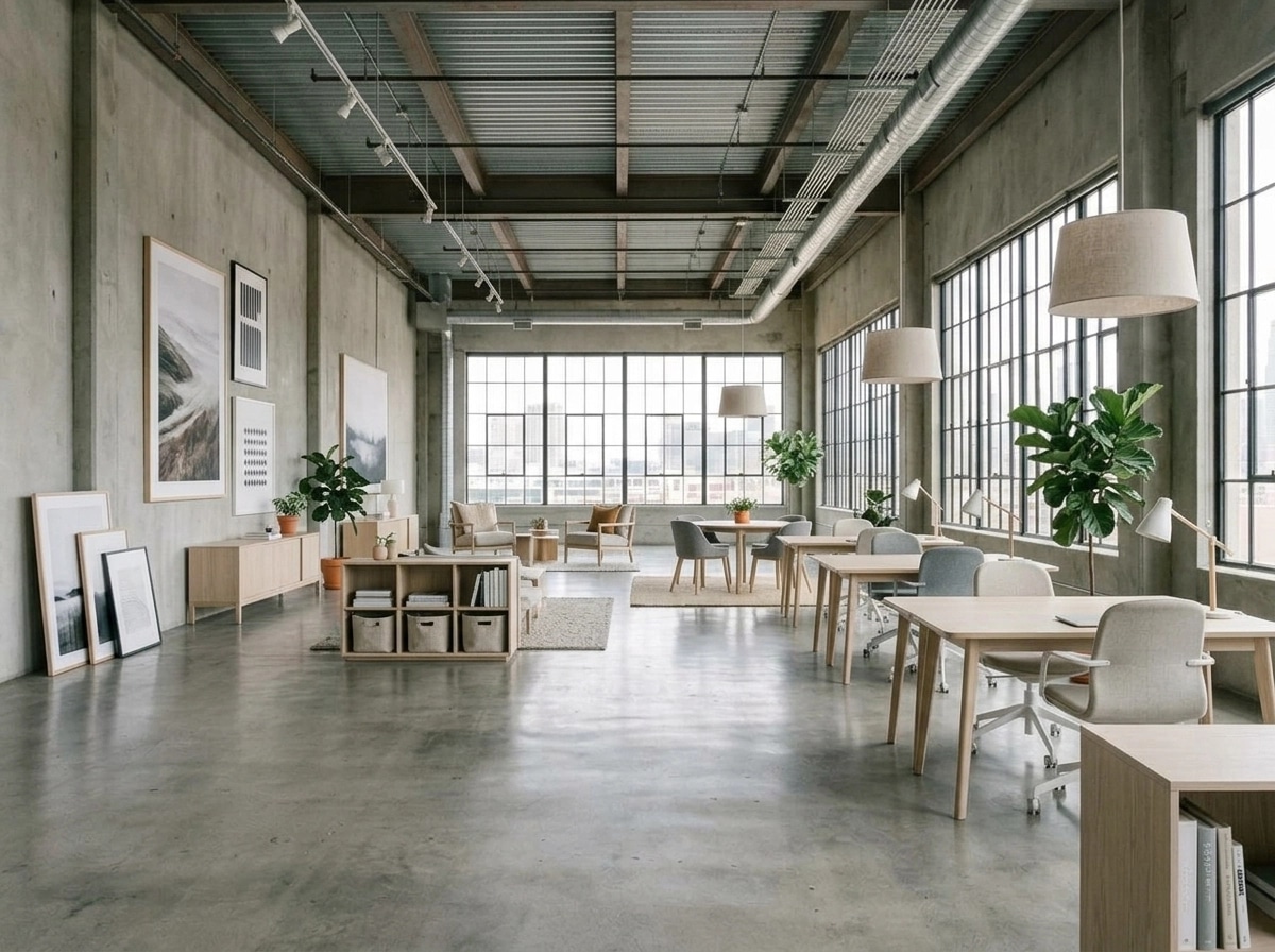 Interior design in Scandinavian style — office_space by GenRoom AI