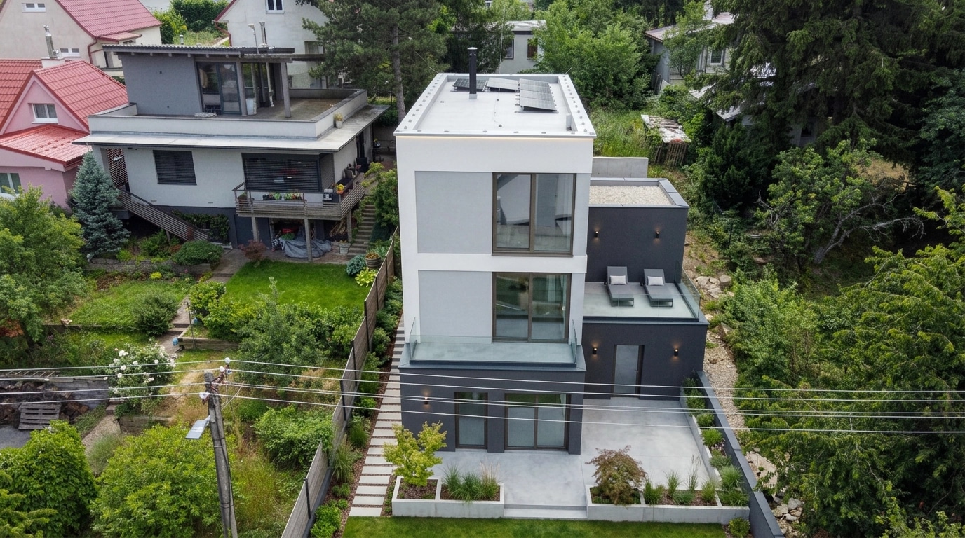 Minimalist Facade Facade design — facade photo by GenRoom AI