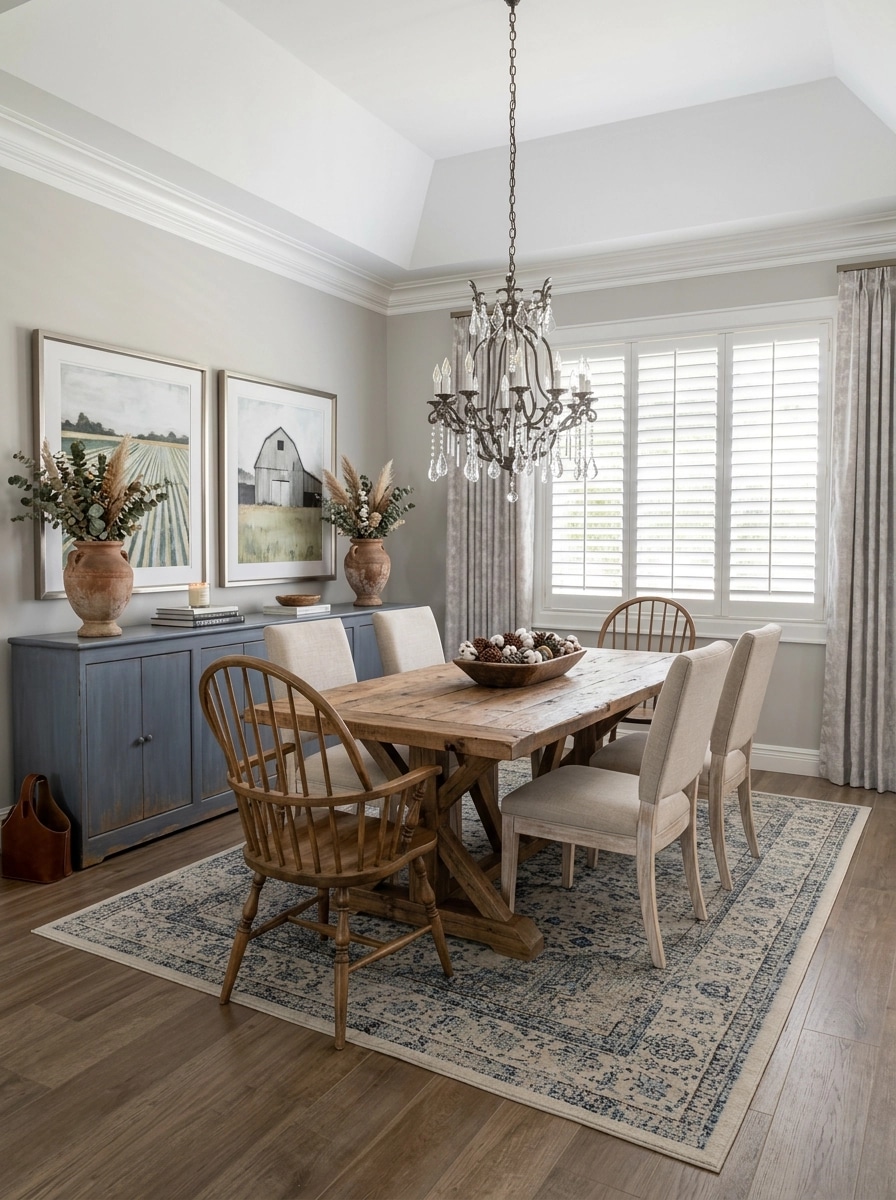 Interior design in Modern Farmhouse style — dining_room by GenRoom AI