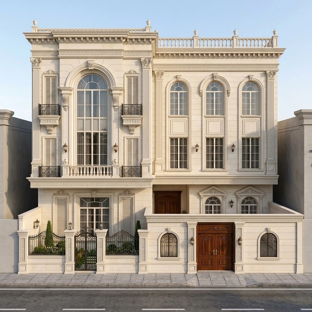 Classic Facade Facade design — facade photo by GenRoom AI
