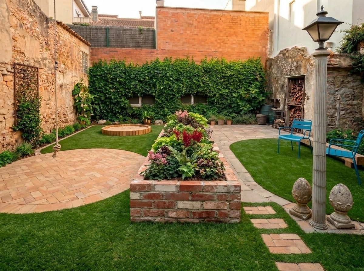 Country Rustic Garden Yard design — yard photo by GenRoom AI